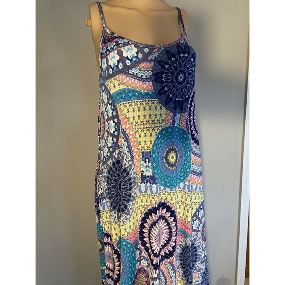 Queen Mania Women's Maxi Dress M Abstract Pattern - Picture 9 of 11